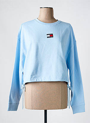 Sweat-shirt col rond bleu TOMMY HILFIGER femme