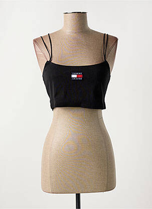 Top col carré noir TOMMY HILFIGER femme