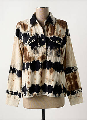 Blouse col rond bleu LEON & HARPER femme