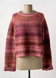 Pull col rond rose STELLA FOREST femme
