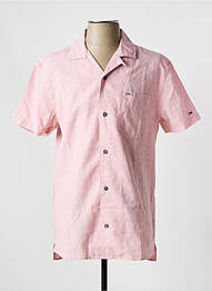 Chemise manches courtes rose TOMMY HILFIGER homme