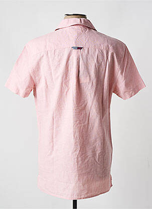 Chemise manches courtes rose TOMMY HILFIGER homme