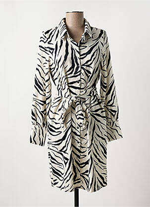 Robe mi-longue col v noir VERO MODA femme