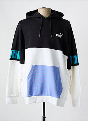 Sweat-shirt à capuche col rond blanc PUMA homme