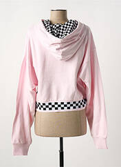Sweat-shirt à capuche rose VANS pour femme seconde vue