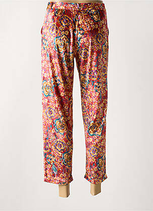 Pantalon droit rouge WILD femme