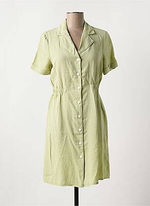 Robe courte col v vert VERO MODA femme