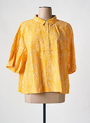 Blouse jaune ICHI pour femme