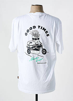 T-shirt col rond blanc HUGO BOSS homme