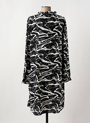 Robe mi-longue col rond noir B.YOUNG femme