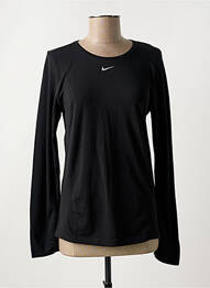 T-shirt col rond noir NIKE femme
