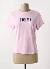 T-shirt rose TOMMY HILFIGER pour femme seconde vue