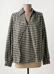 Blouse col v noir LEON & HARPER femme