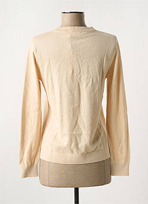 Pull col rond beige CALVIN KLEIN femme
