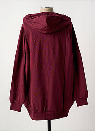 Sweat-shirt à capuche col rond rouge NOISY MAY femme