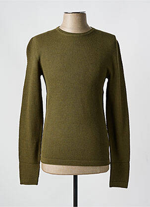 Pull col rond vert ONLY & SONS homme