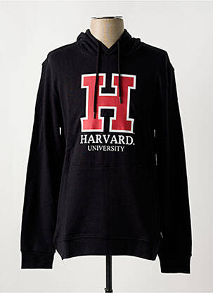 Sweat-shirt à capuche col rond noir ONLY & SONS homme