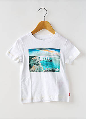 T-shirt col rond blanc LEVI'S garçon