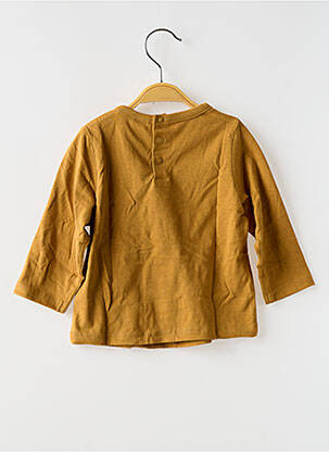 T-shirt col rond marron TAPE À L'OEIL garçon