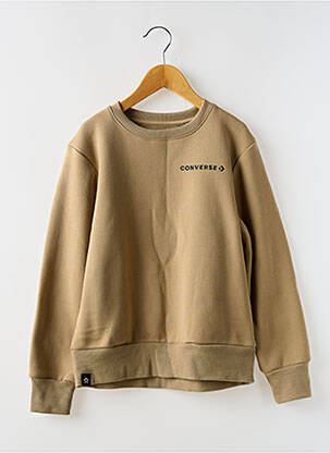 Sweat-shirt col rond vert CONVERSE garçon