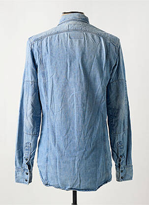 Chemise manches longues bleu WRANGLER homme