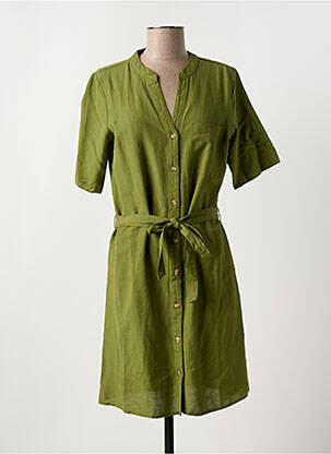 Robe courte col v vert VILA femme