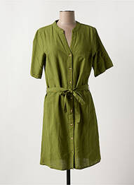 Robe courte col v vert VILA femme
