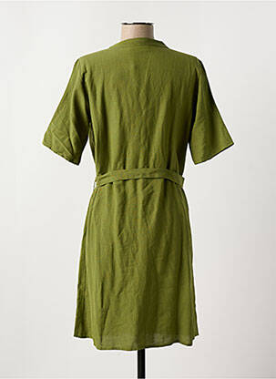 Robe courte col v vert VILA femme