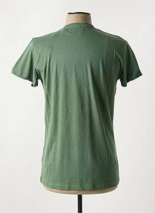T-shirt col rond vert SCHOTT homme