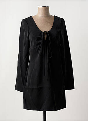 Robe courte col v noir NA-KD femme