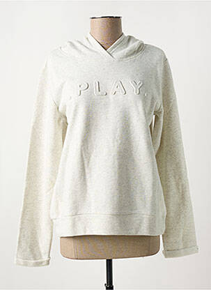 Sweat-shirt à capuche col rond blanc ONLY PLAY femme