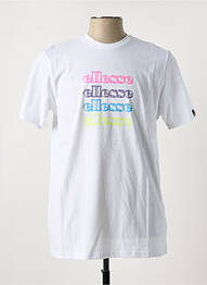 T-shirt col rond blanc ELLESSE homme
