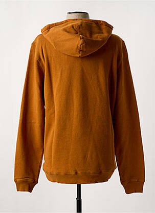 Sweat-shirt à capuche col rond jaune KULTE homme