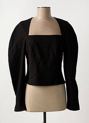 Top col carré noir NA-KD femme
