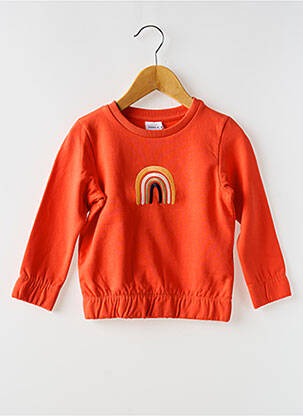 Sweat-shirt col rond orange NAME IT fille