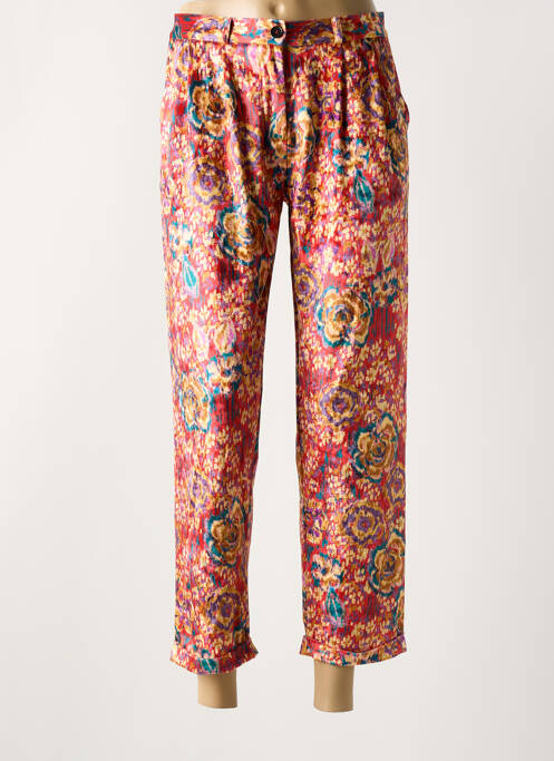 Pantalon droit rouge WILD pour femme