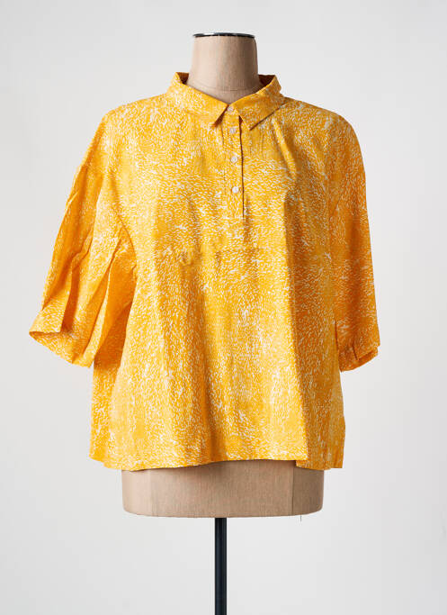 Blouse jaune ICHI pour femme