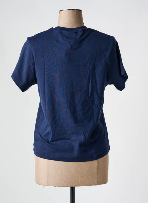 T-shirt col rond bleu TOMMY HILFIGER femme