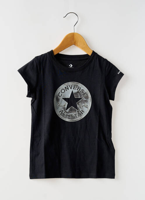 T-shirt noir CONVERSE pour fille