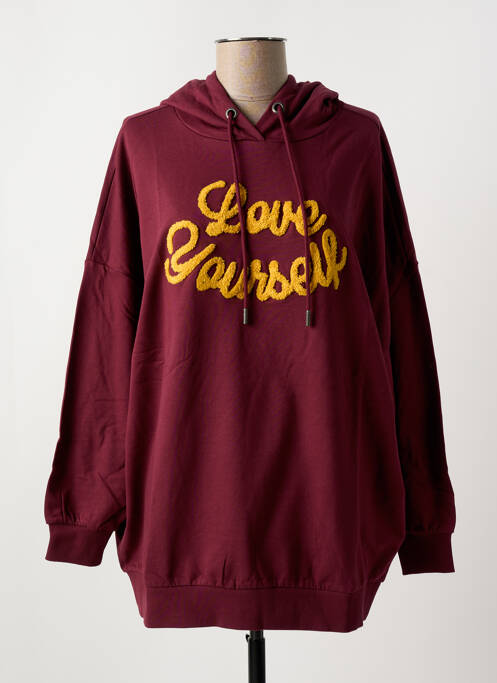 Sweat-shirt à capuche rouge NOISY MAY pour femme