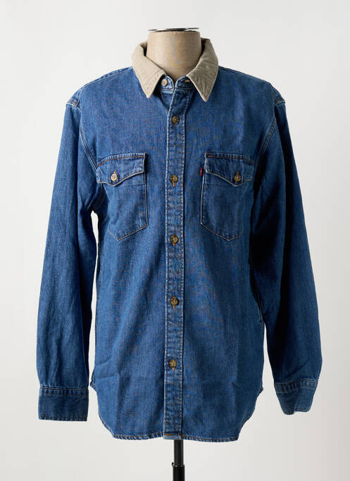 Chemise manches longues bleu LEVIS pour homme