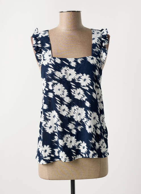 Débardeur bleu ICHI pour femme