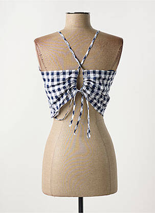 Débardeur col dos nu bleu TOMMY HILFIGER femme
