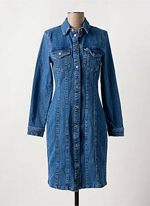 Robe courte col v bleu VERO MODA femme