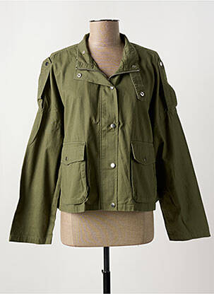 Blouson vert ICHI femme