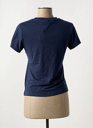 T-shirt col rond bleu TOMMY HILFIGER femme