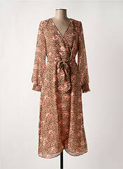 Robe mi-longue orange VERO MODA pour femme seconde vue