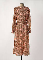 Robe mi-longue orange VERO MODA pour femme seconde vue