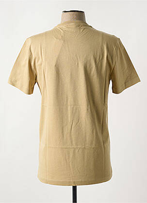 T-shirt col rond beige CALVIN KLEIN homme