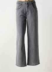 Jeans coupe large gris ICHI pour femme seconde vue